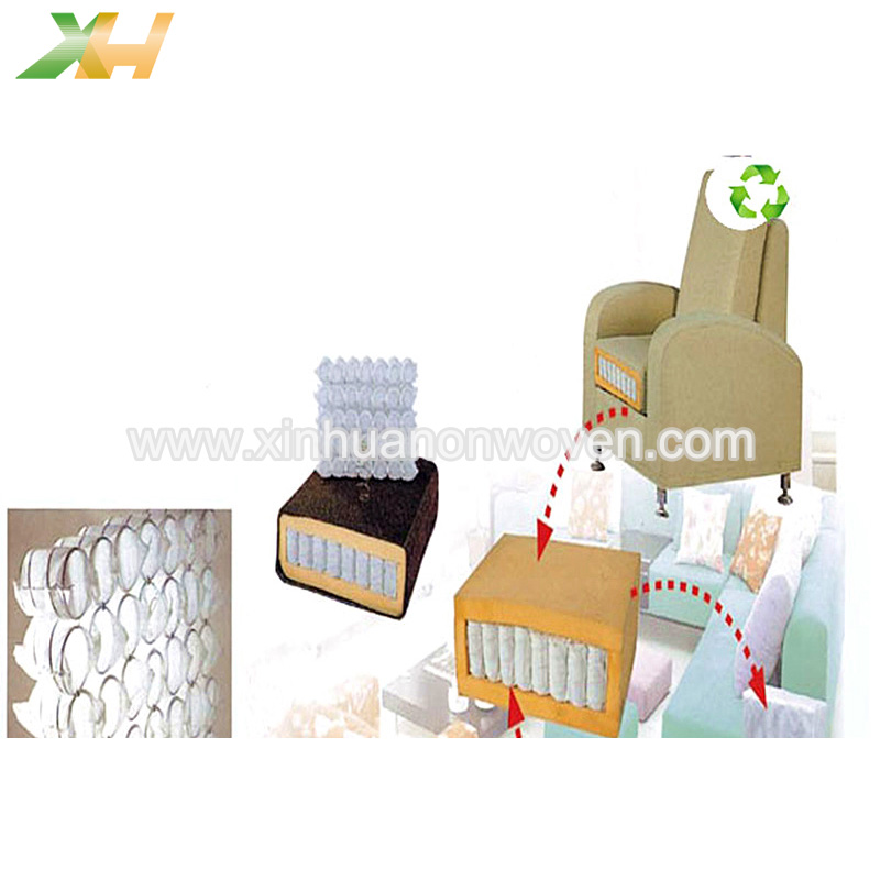 Tessuto non tessuto per molle insacchettate indipendenti